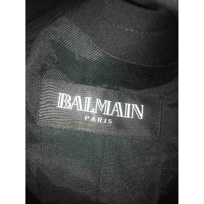 Pre-owned Balmain Navy Cotton Jacket