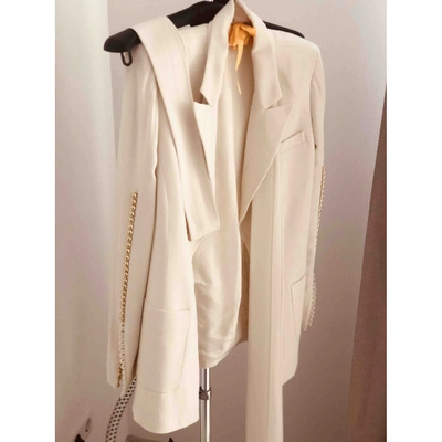 Pre-owned Elie Saab Beige Jacket