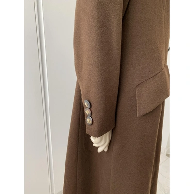 Pre-owned Valentino Cashmere Coat In Brown