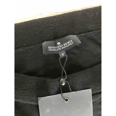 Pre-owned Designers Remix Wool Mini Dress In Black