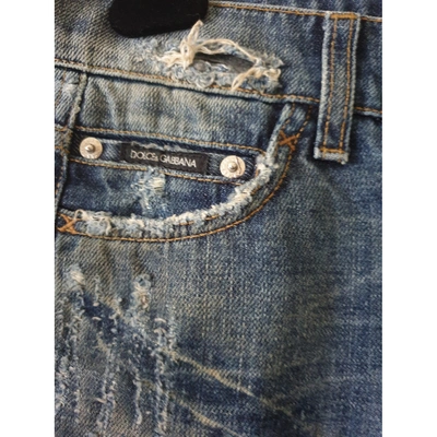 Pre-owned Dolce & Gabbana Straight Jeans In Blue