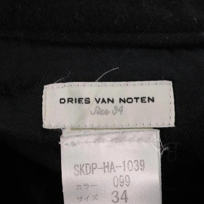 Pre-owned Dries Van Noten Wool Skirt In Black