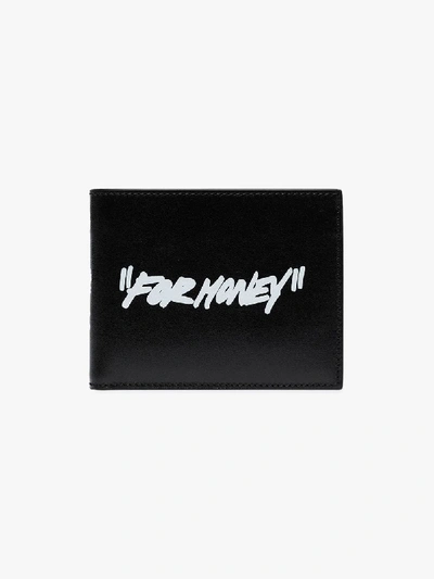 Shop Off-white 'for Money' Bi-fold Wallet In Black
