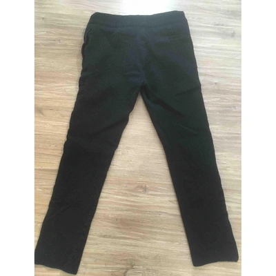 Pre-owned Isabel Marant Wool Slim Pants In Black