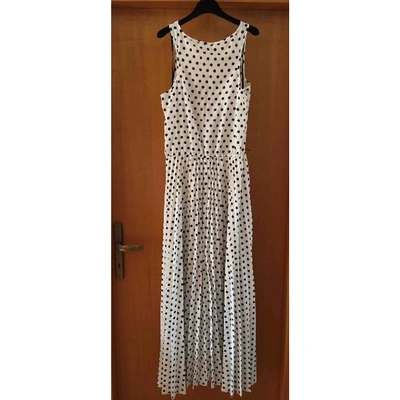 Pre-owned Marc By Marc Jacobs Silk Maxi Dress In White