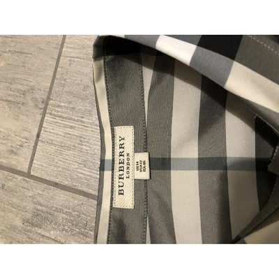 Pre-owned Burberry Grey Polyester Tops