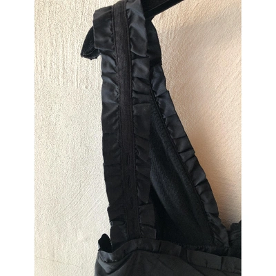 Pre-owned Manoush Silk Mini Dress In Black