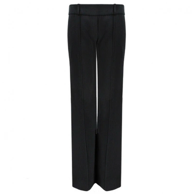 Pre-owned Balmain Black Silk Trousers