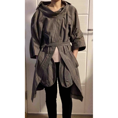 Pre-owned Marni Trench Coat In Grey