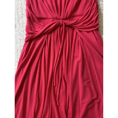Pre-owned Giambattista Valli Silk Mid-length Dress In Pink