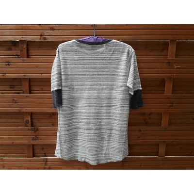 Pre-owned M Missoni Linen T-shirt In Beige