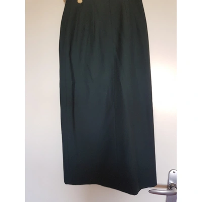 Pre-owned Pablo Linen Maxi Skirt In Green