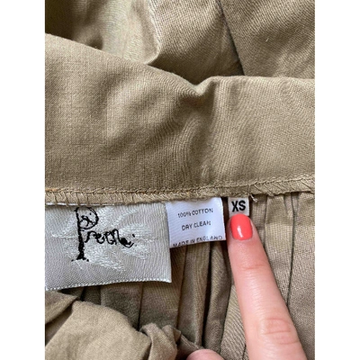 Pre-owned Preen By Thornton Bregazzi Mini Skirt In Brown