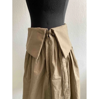 Pre-owned Preen By Thornton Bregazzi Mini Skirt In Brown