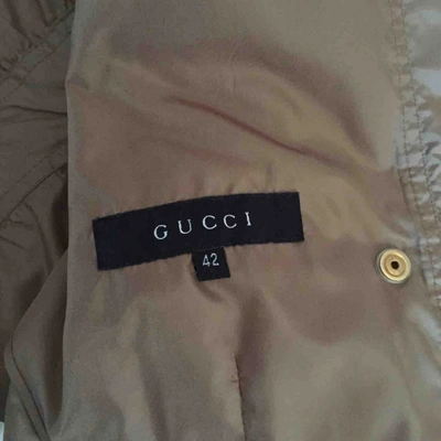 Pre-owned Gucci Short Vest In Camel