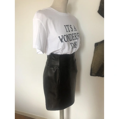 Pre-owned Alexandre Vauthier Leather Mini Skirt In Other