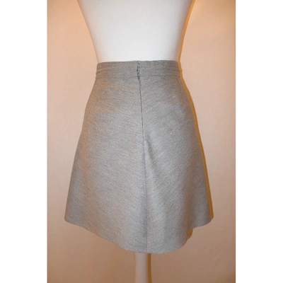 Pre-owned Carven Mini Skirt In Grey