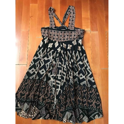 Pre-owned Max Mara Mini Dress In Brown