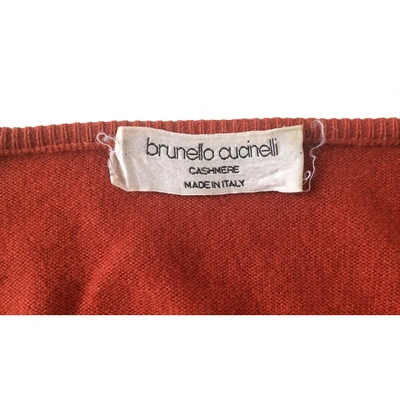 Pre-owned Brunello Cucinelli Cashmere Jumper In Red