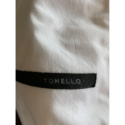 Pre-owned Tonello Short Vest In White