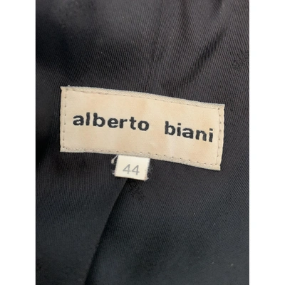 Pre-owned Alberto Biani Wool Dress In Grey