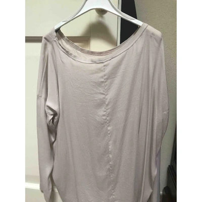 Pre-owned Jucca Pink Silk  Top