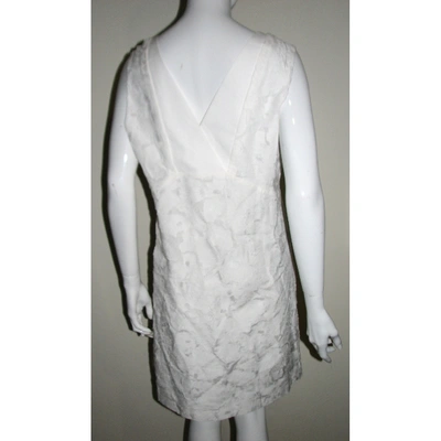 Pre-owned Comptoir Des Cotonniers Mid-length Dress In White