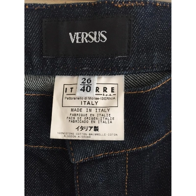 Pre-owned Versus Straight Jeans In Blue