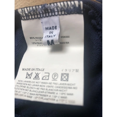 Pre-owned Mm6 Maison Margiela Blue Velvet Trousers