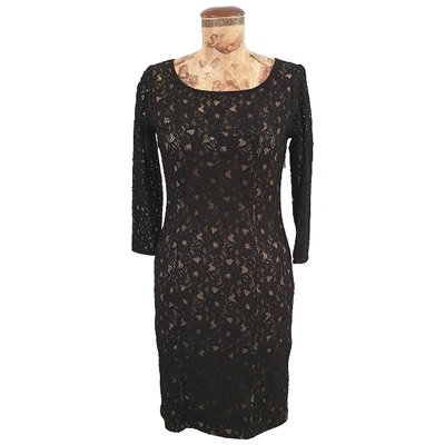 Pre-owned Guess Mid-length Dress In Black