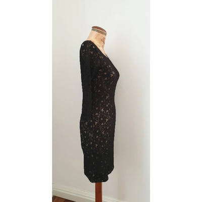 Pre-owned Guess Mid-length Dress In Black