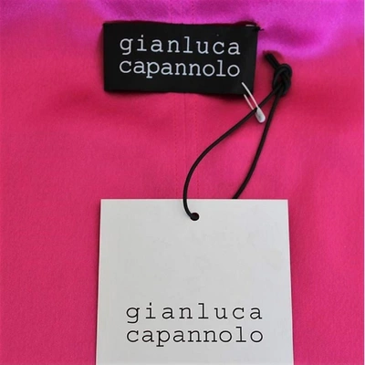 Pre-owned Gianluca Capannolo Leather Dress In Pink
