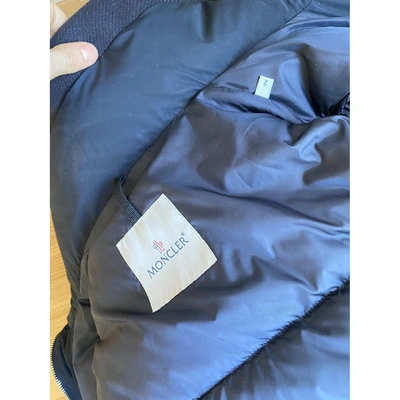 Pre-owned Moncler Long Navy Coat