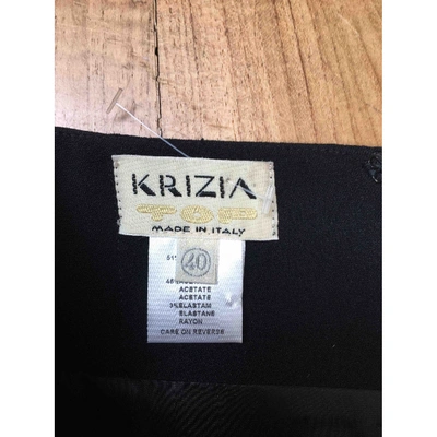 Pre-owned Krizia Mid-length Skirt In Black
