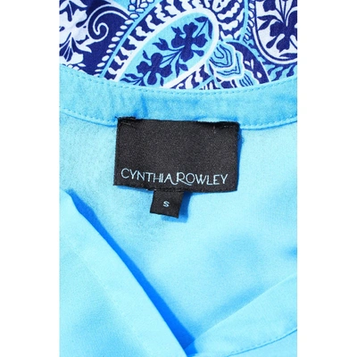 Pre-owned Cynthia Rowley Blue Polyester Top