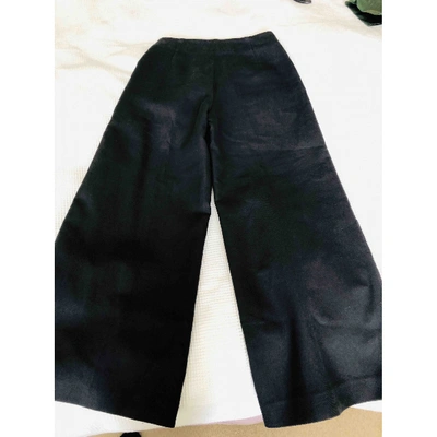 Pre-owned Harmony Navy Cotton Trousers