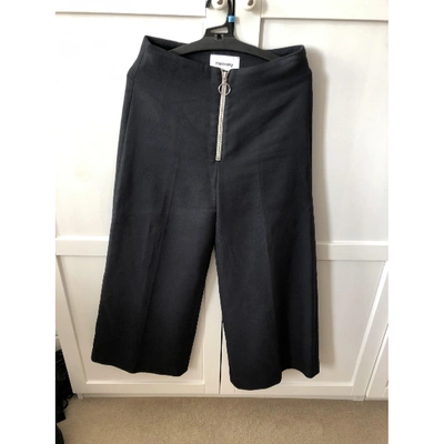 Pre-owned Harmony Navy Cotton Trousers