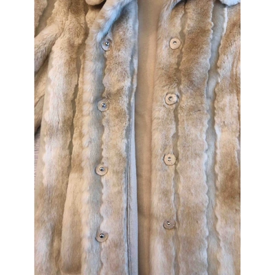 Pre-owned Juicy Couture Beige Faux Fur Coat