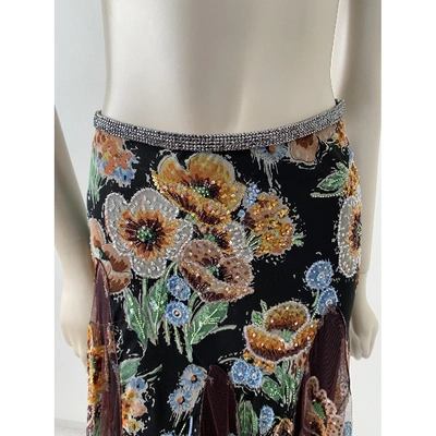 Pre-owned Dolce & Gabbana Glitter Mid-length Skirt In Multicolour