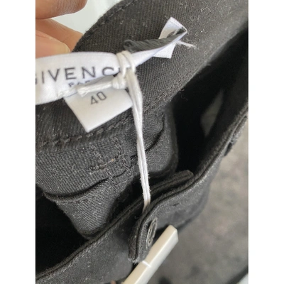 Pre-owned Givenchy Slim Jeans In Black