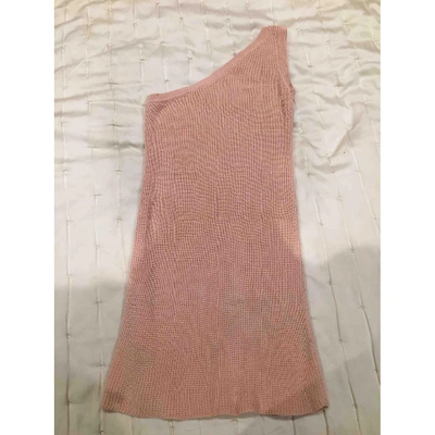 Pre-owned Ben Taverniti Unravel Project Pink Cotton Dress