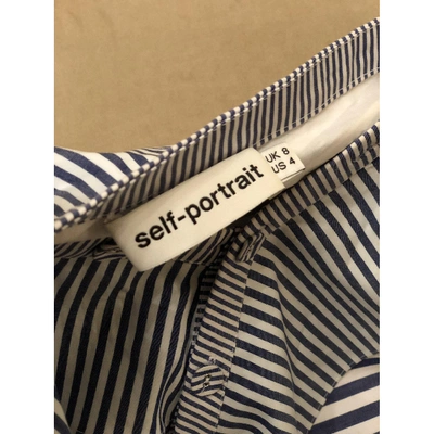 Pre-owned Self-portrait Shirt In Blue