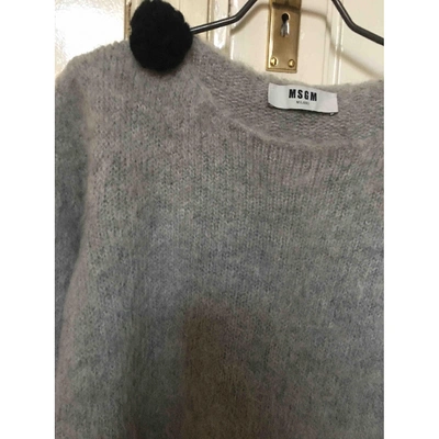 Pre-owned Msgm Wool Jumper In Grey