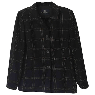 Pre-owned Aquascutum Navy Wool Jacket