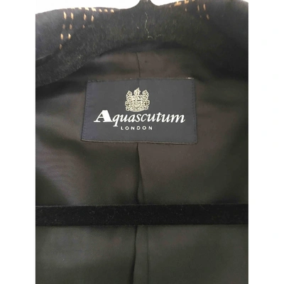 Pre-owned Aquascutum Navy Wool Jacket