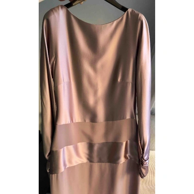 Pre-owned Valentino Silk Mid-length Dress In Pink