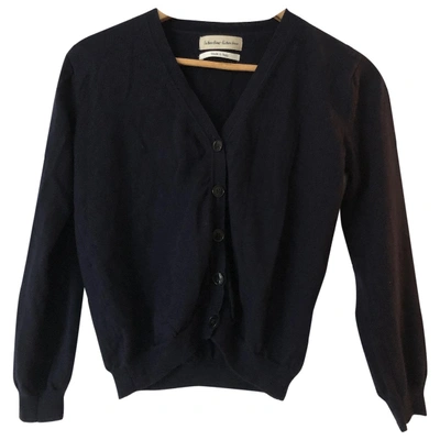 Pre-owned Libertine-libertine Wool Cardigan In Navy