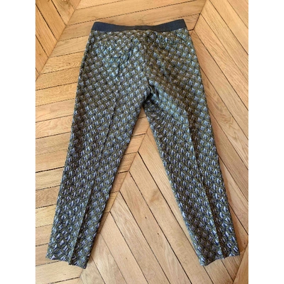 Pre-owned Chloé Stora Straight Pants In Multicolour