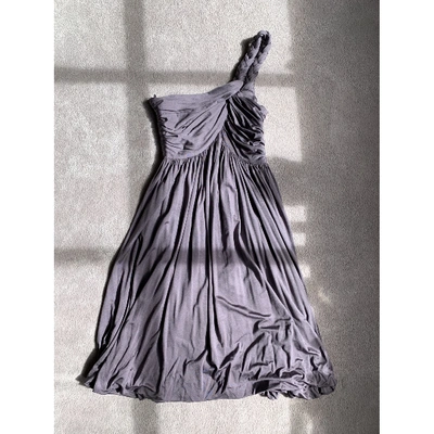 Pre-owned Derek Lam Silk Mini Dress In Purple