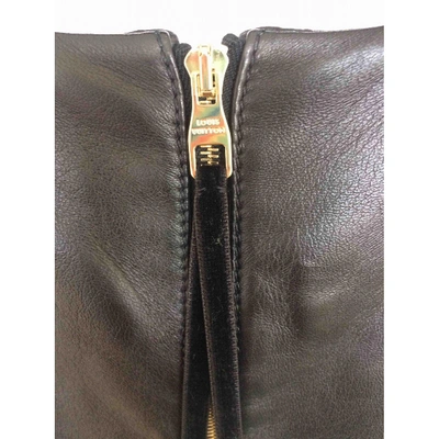 Pre-owned Louis Vuitton Leather Top In Black